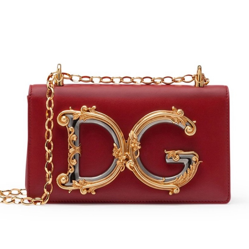 Dolce & Gabbana girls leather phone bag